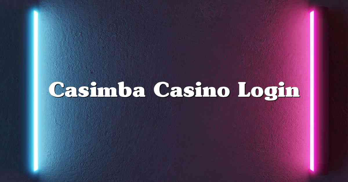 Casimba Casino Login